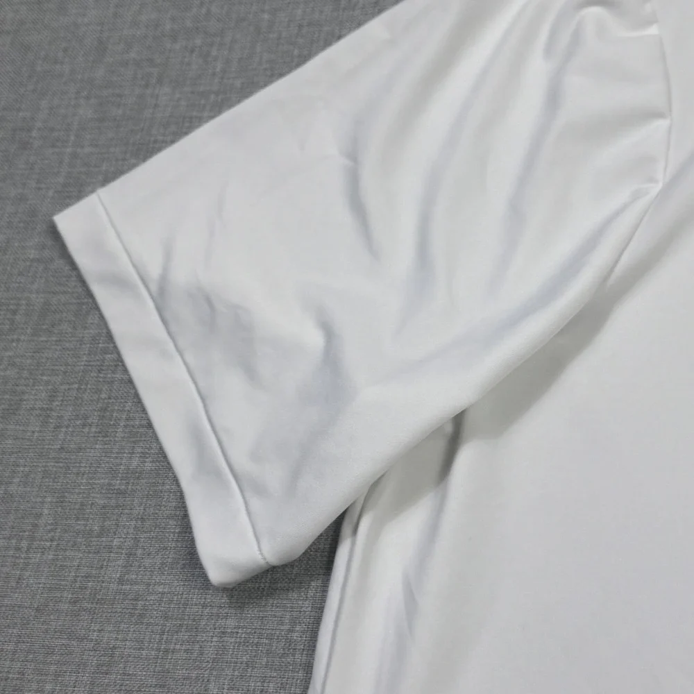 Polo Ralph Lauren Performance Golf Polo Shirt Mens Large White Polyester Spandex